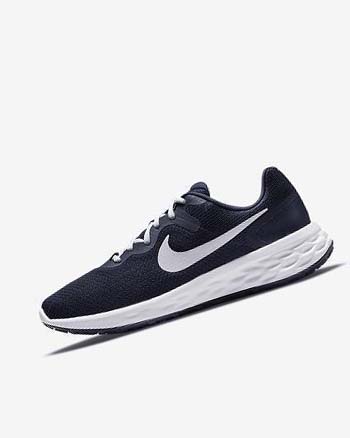 Navy / Obsidian / White Men's Nike Revolution 6 Next Nature Running Shoes | UK4962