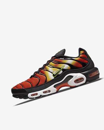 Orange / Gold / Black Men's Nike Air Max Plus Sneakers | UK2728