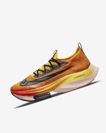 Orange / Orange / Black Men's Nike Air Zoom Alphafly NEXT% Flyknit Ekiden Running Shoes | UK5303