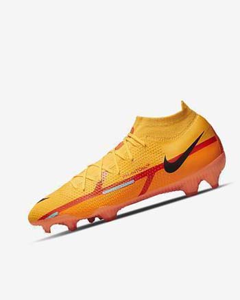 Orange / Orange / Light Red / Black Men's Nike Phantom GT2 Pro Dynamic Fit FG Football Boots | UK4838