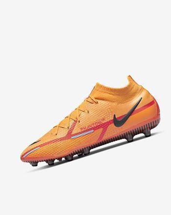 Orange / Orange / Light Red / Black Men's Nike Phantom GT2 Dynamic Fit Elite AG-Pro Football Boots | UK4936