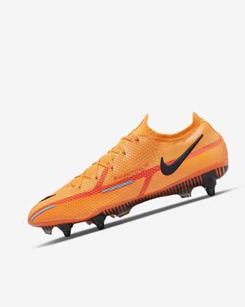 Orange / Orange / Light Red / Black Women's Nike Phantom GT2 Elite SG-Pro AC Football Boots | UK2412