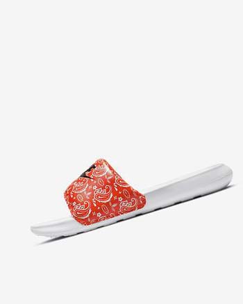 Orange / White / Black Women's Nike Victori One Slides | UK5331