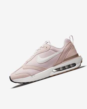 Pink / Black / Light Brown / White Women's Nike Air Max Dawn Sneakers | UK4843