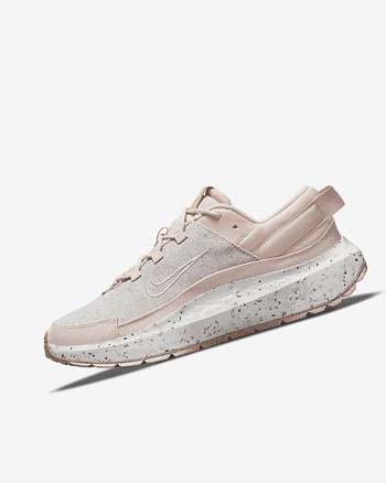 Pink / White / White / Cream Women's Nike Crater Remixa Sneakers | UK3127