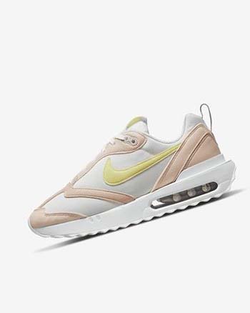 Pink / White Women's Nike Air Max Dawn Sneakers | UK5435