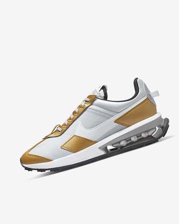 Platinum / Metal Gold / Metal Silver / White Women's Nike Air Max Pre-Day SE Sneakers | UK3064