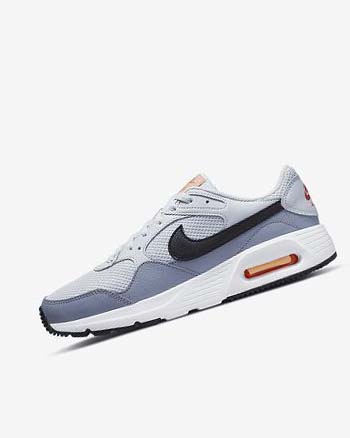 Platinum / White / Black Men's Nike Air Max SC Sneakers | UK4701