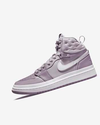 Purple / Grey / White Women's Nike Air Jordan 1 Acclimate Sneakers | UK3103