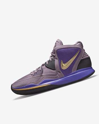 Purple / Metal Gold Women's Nike Kyrie Infinity Basketball Shoes | UK5461