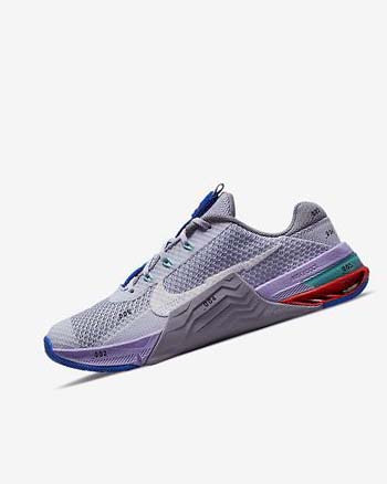 Purple / Purple / Purple / White Women's Nike Metcon 7 Training Shoes | UK4582