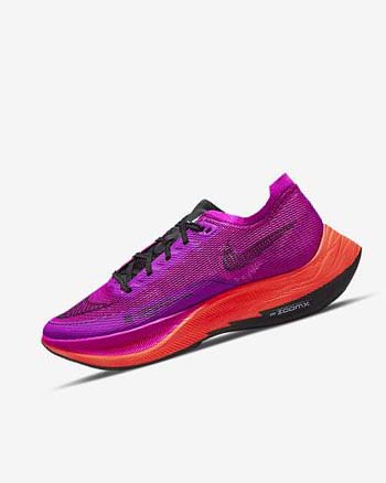 Purple / Red / Grey / Black Women's Nike ZoomX Vaporfly Next% 2 Running Shoes | UK4954