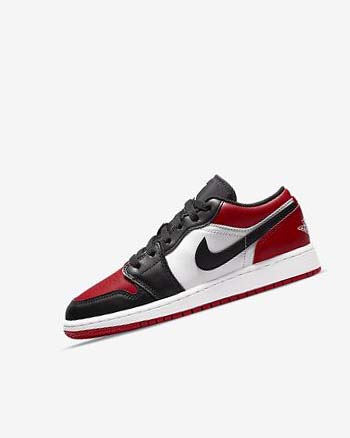 Red / Black / White Boys' Nike Air Jordan 1 Low Sneakers | UK5567