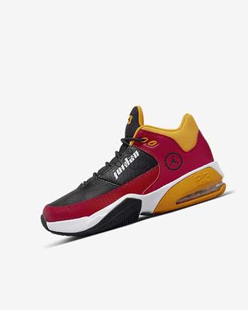 Red / Gold / Black Boys' Nike Jordan Max Aura 3 SE Basketball Shoes | UK5439