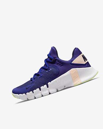 Red / Light Green / Blue Women's Nike Free Metcon 4 Training Shoes | UK5249