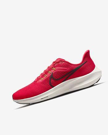 Red / Red / Black Men's Nike Air Zoom Pegasus 39 Running Shoes | UK2682