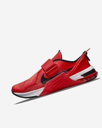 Red / White / Black Men's Nike Metcon 7 FlyEase Training Shoes | UK3036