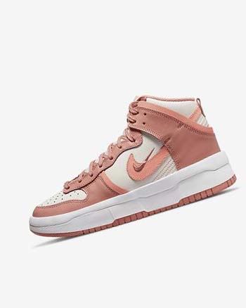 Red Women's Nike Dunk High Up Sneakers | UK3033