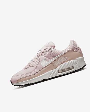 Rose / Pink / Black / White Women's Nike Air Max 90 Casual Shoes | UK2849