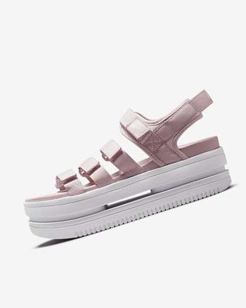 Rose / Pink / White Women's Nike Icon Classic Sandals | UK2803