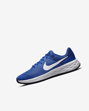 Royal / Black / White Boys' Nike Revolution 6 Running Shoes | UK4573