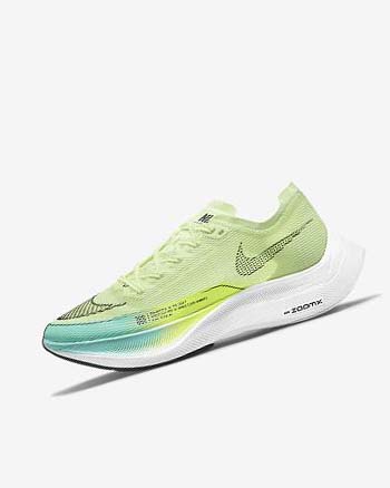 Turquoise / Black Women's Nike ZoomX Vaporfly Next% 2 Running Shoes | UK3267