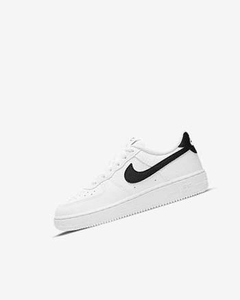 White / Black Boys' Nike Force 1 Shoes | UK2351