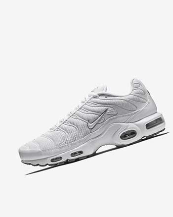 White / Black / Grey / White Men's Nike Air Max Plus Sneakers | UK2289