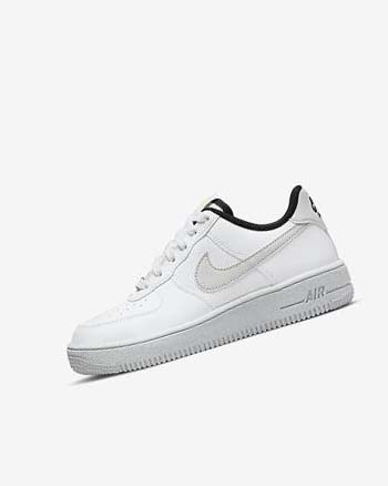 White / Black / Light Beige Boys' Nike Air Force 1 Crater Next Nature Sneakers | UK1103