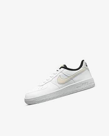 White / Black / Light Beige Boys' Nike Force 1 Next Nature Shoes | UK2362