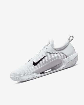 White / Black Men's Nike Court Zoom NXT Tennis Shoes | UK2447