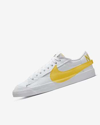 White / Black / Orange Men's Nike Blazer Low Jumbo Sneakers | UK2406