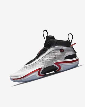 White / Black / Red Men's Nike Air Jordan XXXVI 'Psychic Energy' Basketball Shoes | UK2230