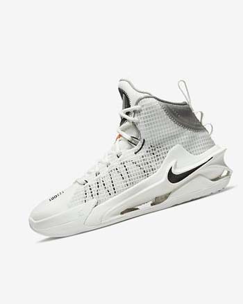 White / Black / White Men's Nike Air Zoom G.T. Jump Basketball Shoes | UK3241