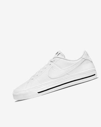 White / Black / White Women's Nike Court Legacy Next Nature Sneakers | UK5424