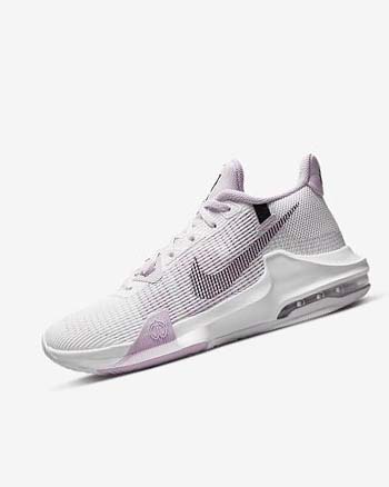 White / Black Women's Nike Air Max Impact 3 Basketball Shoes | UK5426