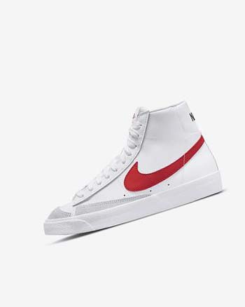 White / Blue / Black / Red Boys' Nike Blazer Mid '77 Sneakers | UK2538