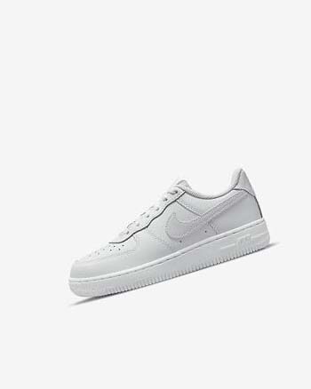 White Girls' Nike Force 1 Shoes | UK5436