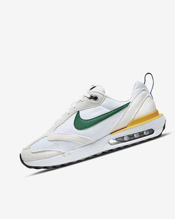 White / Gold Men's Nike Air Max Dawn Sneakers | UK2407