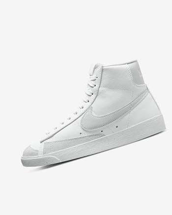 White / Green Women's Nike Blazer Mid '77 Next Nature Sneakers | UK2940