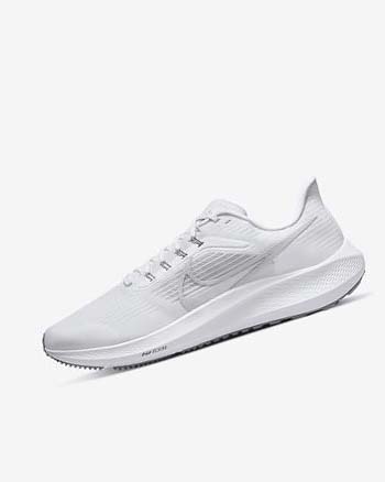 White / Grey / Grey / Grey Men's Nike Air Zoom Pegasus 39 Running Shoes | UK3041