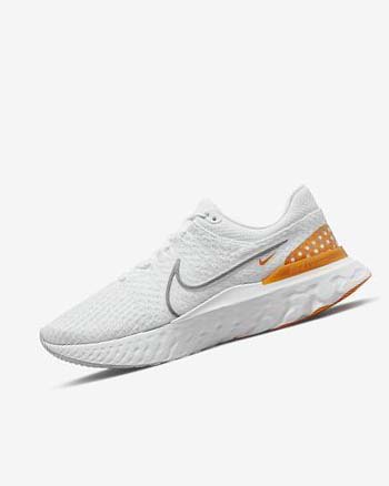 White / Grey Men's Nike React Infinity Run Flyknit 3 Running Shoes | UK5602