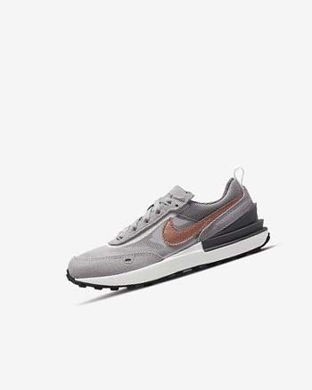 White / Grey / Metal Red Brown Boys' Nike Waffle One Sneakers | UK5570