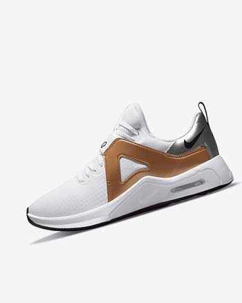 White / Metal Silver / Metal Gold / Black Women's Nike Air Max Bella TR 5 Training Shoes | UK2311