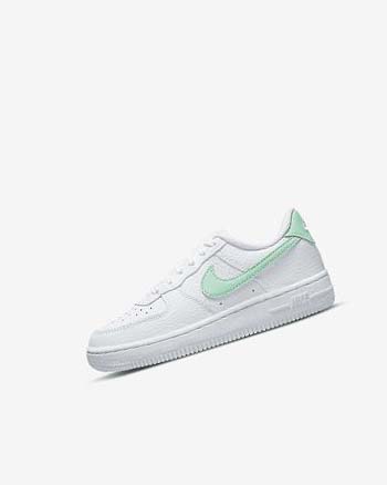 White / Mint Boys' Nike Force 1 Shoes | UK2594