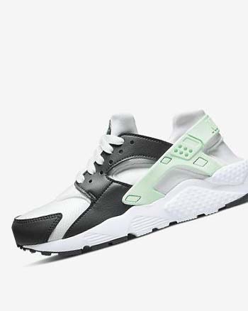 White / Mint Boys' Nike Huarache Run Shoes | UK4997