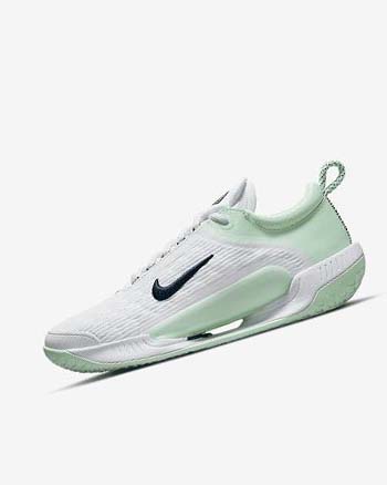 White / Mint / Obsidian Women's Nike Court Zoom NXT Tennis Shoes | UK4557