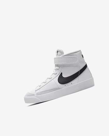 White / Orange / Black Boys' Nike Blazer Mid '77 Sneakers | UK2860