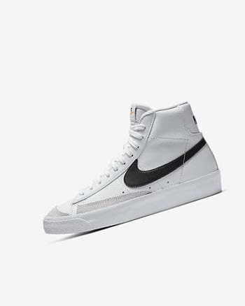 White / Orange / Black Boys' Nike Blazer Mid '77 Sneakers | UK3026