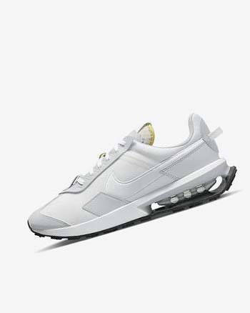 White / Platinum / Grey / White Men's Nike Air Max Pre-Day Sneakers | UK1143